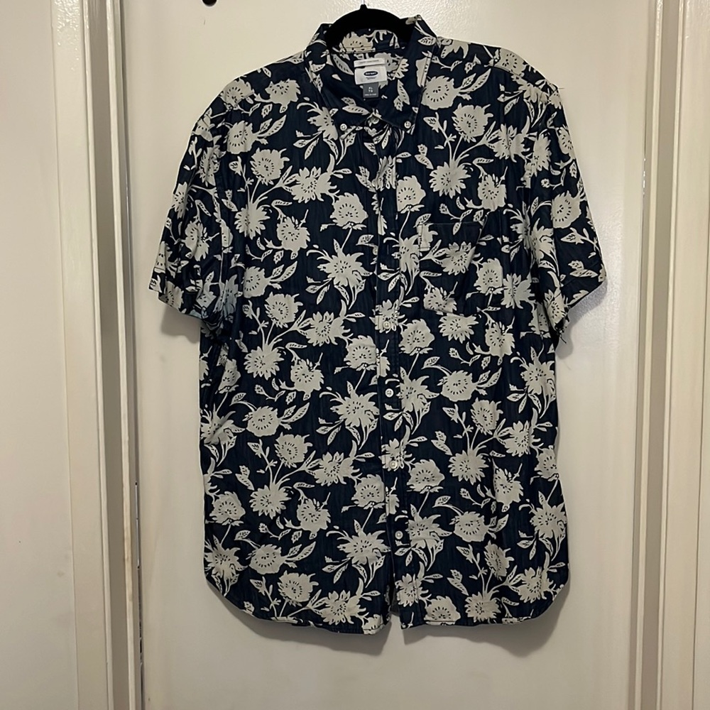 Old Navy Denim Printed Shirt